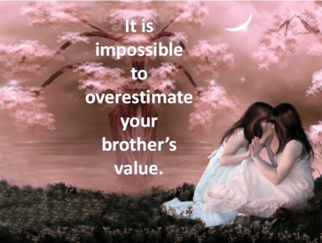 Principles of Returning to Love - you cannot overestimate the value of your brother