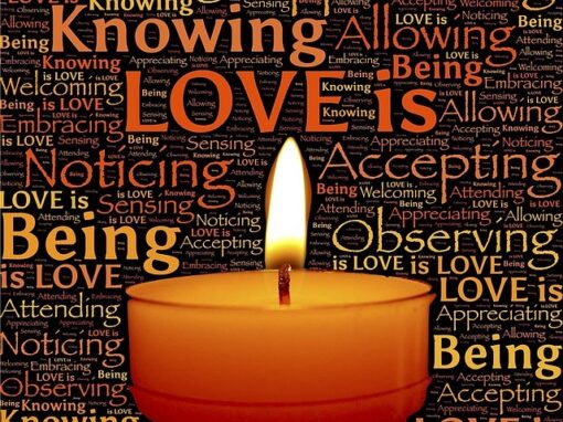 Love is Peace and Welcoming Candle